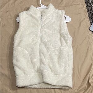 Champion Cream Fuzzy Vest